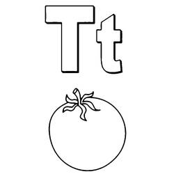 Lettera T - Disegni da colorare gratuiti Lettera T - Disegni da colorare gratuiti