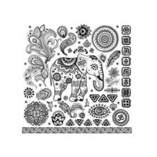 Disegno Elefante mandala con motivi paisley da colorare Disegno Elefante mandala con motivi paisley da colorare
