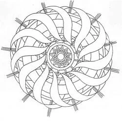 Mandala Astratti - Disegni da colorare gratuiti