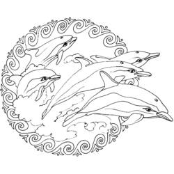 Mandala di Animali - Disegni da colorare gratuiti