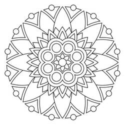 Mandala di Fiori - Disegni da colorare gratuiti