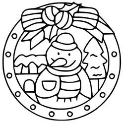Mandala di Natale - Disegni da colorare gratuiti