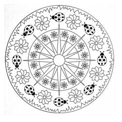 Mandala di Primavera - Disegni da colorare gratuiti