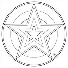 Mandala di Stelle - Disegni da colorare gratuiti