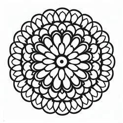 Disegno Rosone con petali sovrapposti a strati da colorare Disegno Rosone con petali sovrapposti a strati da colorare