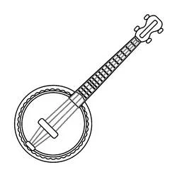 Banjo - Disegni da colorare gratuiti Banjo - Disegni da colorare gratuiti