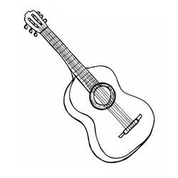 Chitarra - Disegni da colorare gratuiti Chitarra - Disegni da colorare gratuiti