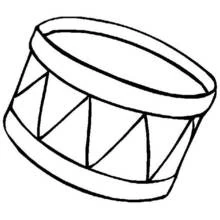 Disegno Tamburo con corde di tensione da colorare Disegno Tamburo con corde di tensione da colorare