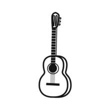 Disegno Chitarra acustica in posizione verticale da colorare Disegno Chitarra acustica in posizione verticale da colorare
