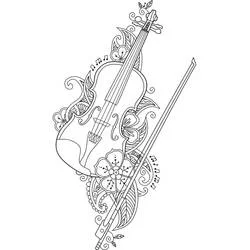Violino - Disegni da colorare gratuiti Violino - Disegni da colorare gratuiti