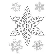 Fiocco di Neve - Disegni da colorare gratuiti