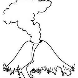 Vulcano - Disegni da colorare gratuiti