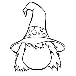 Cappello da Strega - Disegni da colorare gratuiti