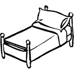 Letto - Disegni da colorare gratuiti