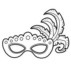 Maschera di Carnevale - Disegni da colorare gratuiti Maschera di Carnevale - Disegni da colorare gratuiti