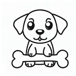 Osso per Cani - Disegni da colorare gratuiti Osso per Cani - Disegni da colorare gratuiti