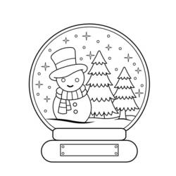 Palla di Neve - Disegni da colorare gratuiti