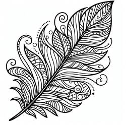 Piuma - Disegni da colorare gratuiti