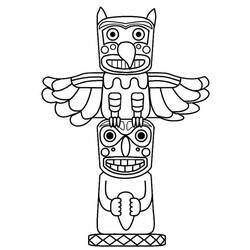 Totem - Disegni da colorare gratuiti