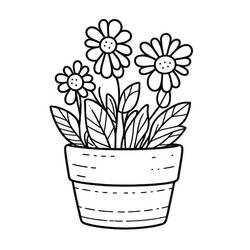Vaso da Fiori - Disegni da colorare gratuiti Vaso da Fiori - Disegni da colorare gratuiti