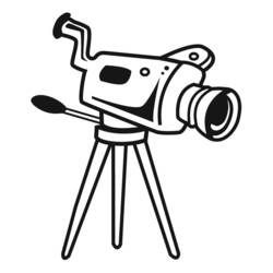 Videocamera - Disegni da colorare gratuiti Videocamera - Disegni da colorare gratuiti