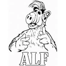ALF - Disegni da colorare gratuiti