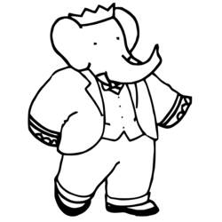 Babar - Disegni da colorare gratuiti