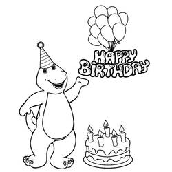Barney - Disegni da colorare gratuiti