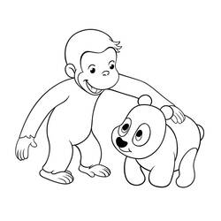 Curious George - Disegni da colorare gratuiti