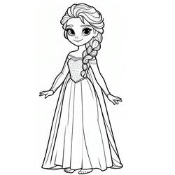 Elsa - Disegni da colorare gratuiti