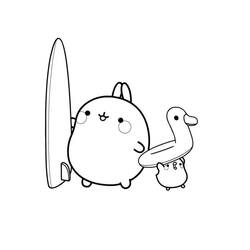Molang - Disegni da colorare gratuiti