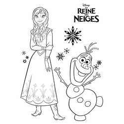 Princess Anna - Disegni da colorare gratuiti