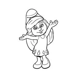 Smurfette - Disegni da colorare gratuiti