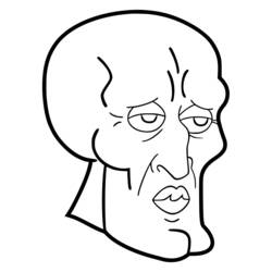 Squidward Tentacles - Disegni da colorare gratuiti