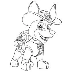 Tracker PAW Patrol - Disegni da colorare gratuiti