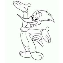 Woody Woodpecker - Disegni da colorare gratuiti