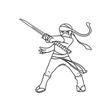 Ninja - Disegni da colorare gratuiti Ninja - Disegni da colorare gratuiti