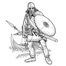Vichingo - Disegni da colorare gratuiti Vichingo - Disegni da colorare gratuiti
