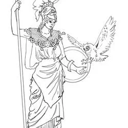 Atena - Disegni da colorare gratuiti