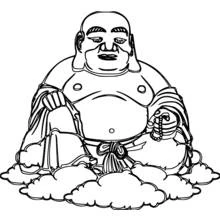Mitologia Indù: Buddha - Disegni da colorare gratuiti