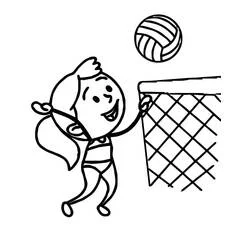 Pallavolo - Disegni da colorare gratuiti
