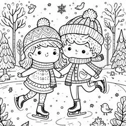 Pattinaggio - Disegni da colorare gratuiti