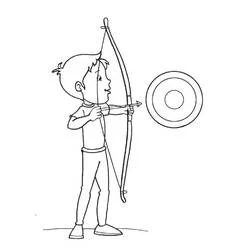 Tiro con l'Arco - Disegni da colorare gratuiti