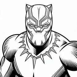 Black Panther - Disegni da colorare gratuiti