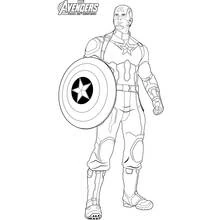 Capitan America - Disegni da colorare gratuiti Capitan America - Disegni da colorare gratuiti