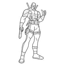 Deadpool - Disegni da colorare gratuiti Deadpool - Disegni da colorare gratuiti