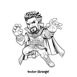 Doctor Strange - Disegni da colorare gratuiti Doctor Strange - Disegni da colorare gratuiti