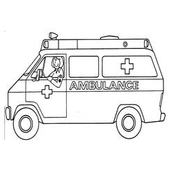 Ambulanza - Disegni da colorare gratuiti Ambulanza - Disegni da colorare gratuiti