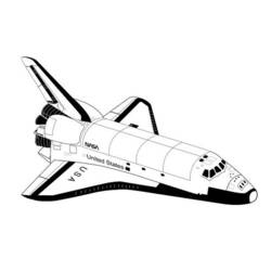 Disegno Astronave della NASA in volo da colorare Disegno Astronave della NASA in volo da colorare