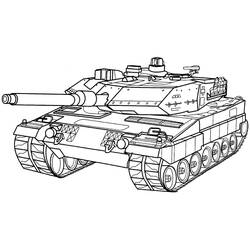 Carro Armato - Disegni da colorare gratuiti Carro Armato - Disegni da colorare gratuiti